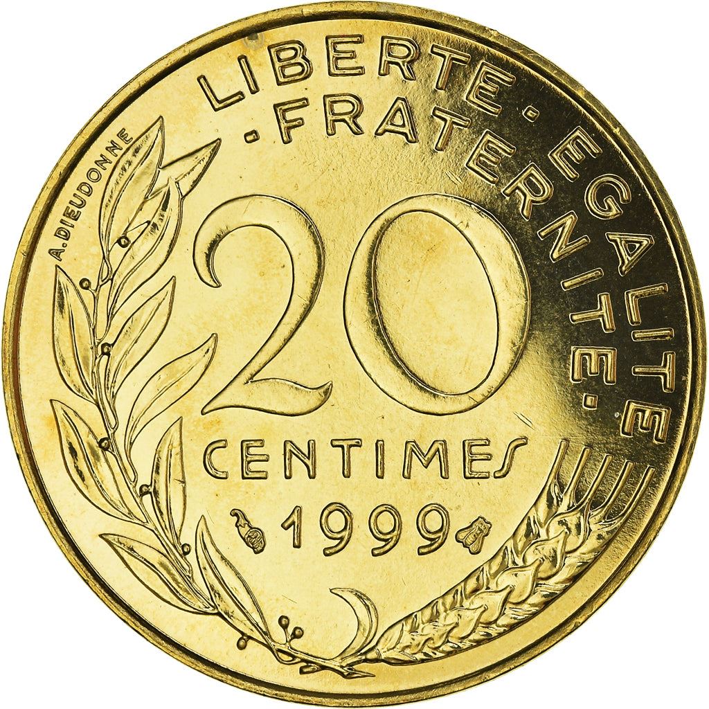 French Coin 20 Centimes | KM930 | France | 1962 - 2001