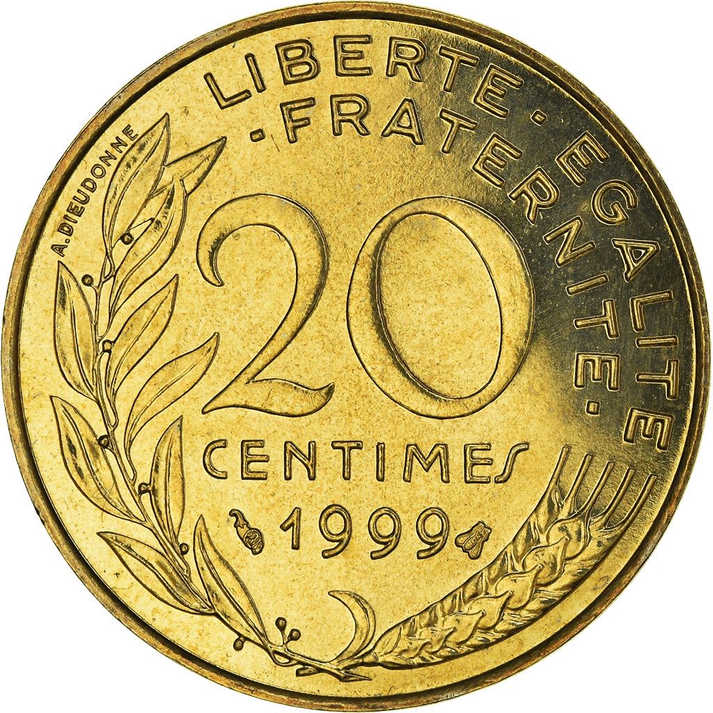 French Coin 20 Centimes | KM930 | France | 1962 - 2001