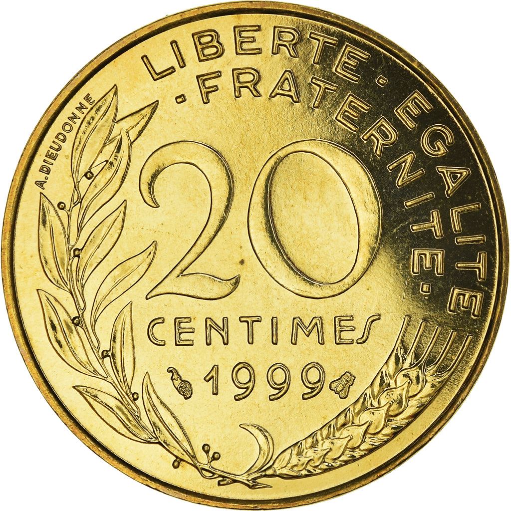 French Coin 20 Centimes | KM930 | France | 1962 - 2001