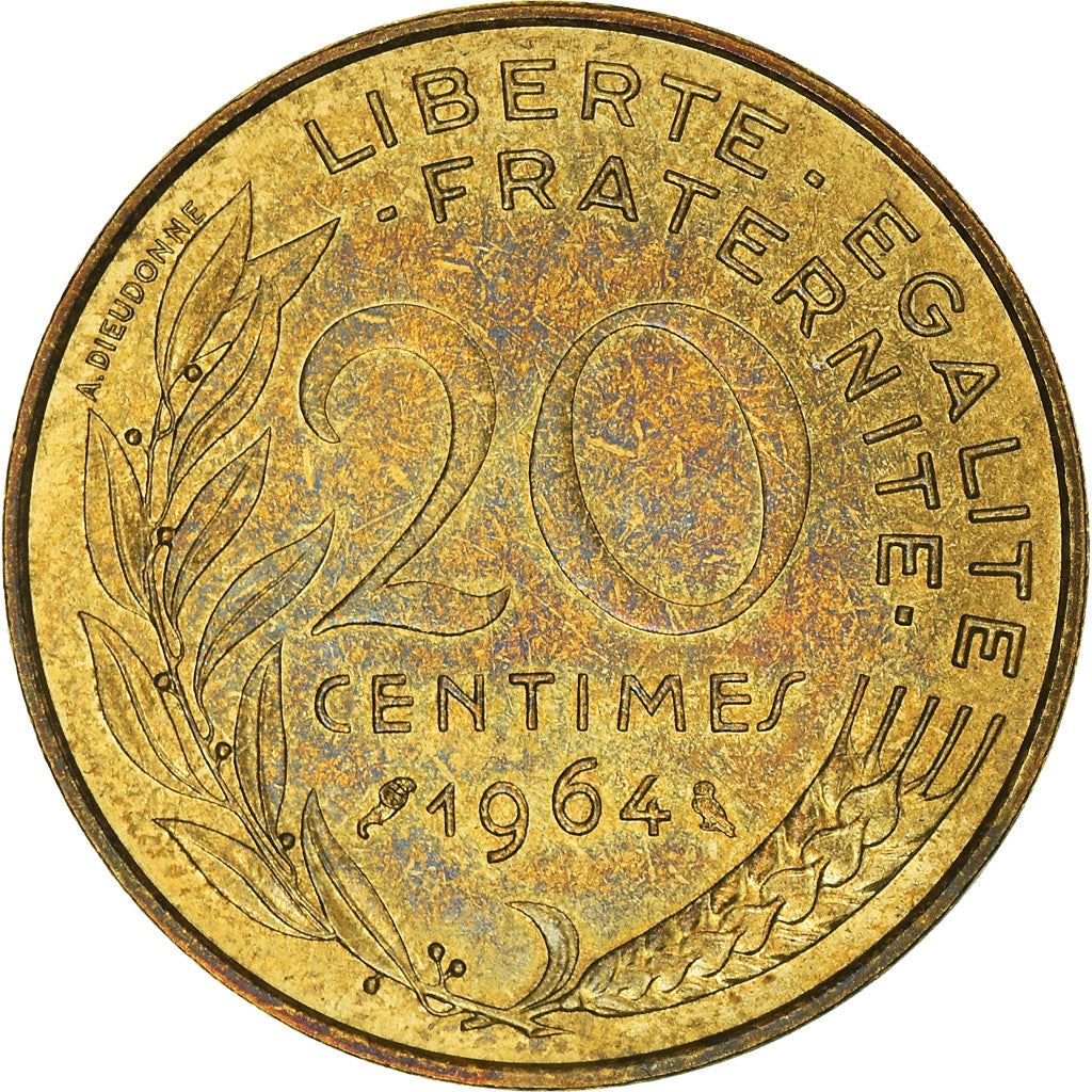 French Coin 20 Centimes | KM930 | France | 1962 - 2001