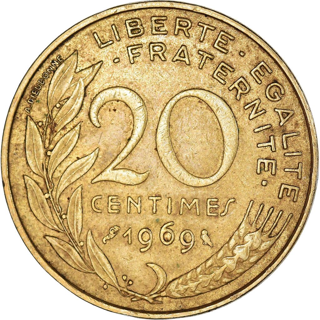 French Coin 20 Centimes | KM930 | France | 1962 - 2001