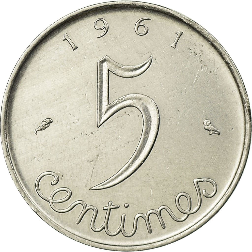 French Coin 5 Centimes | KM927 | France | 1960 - 1964