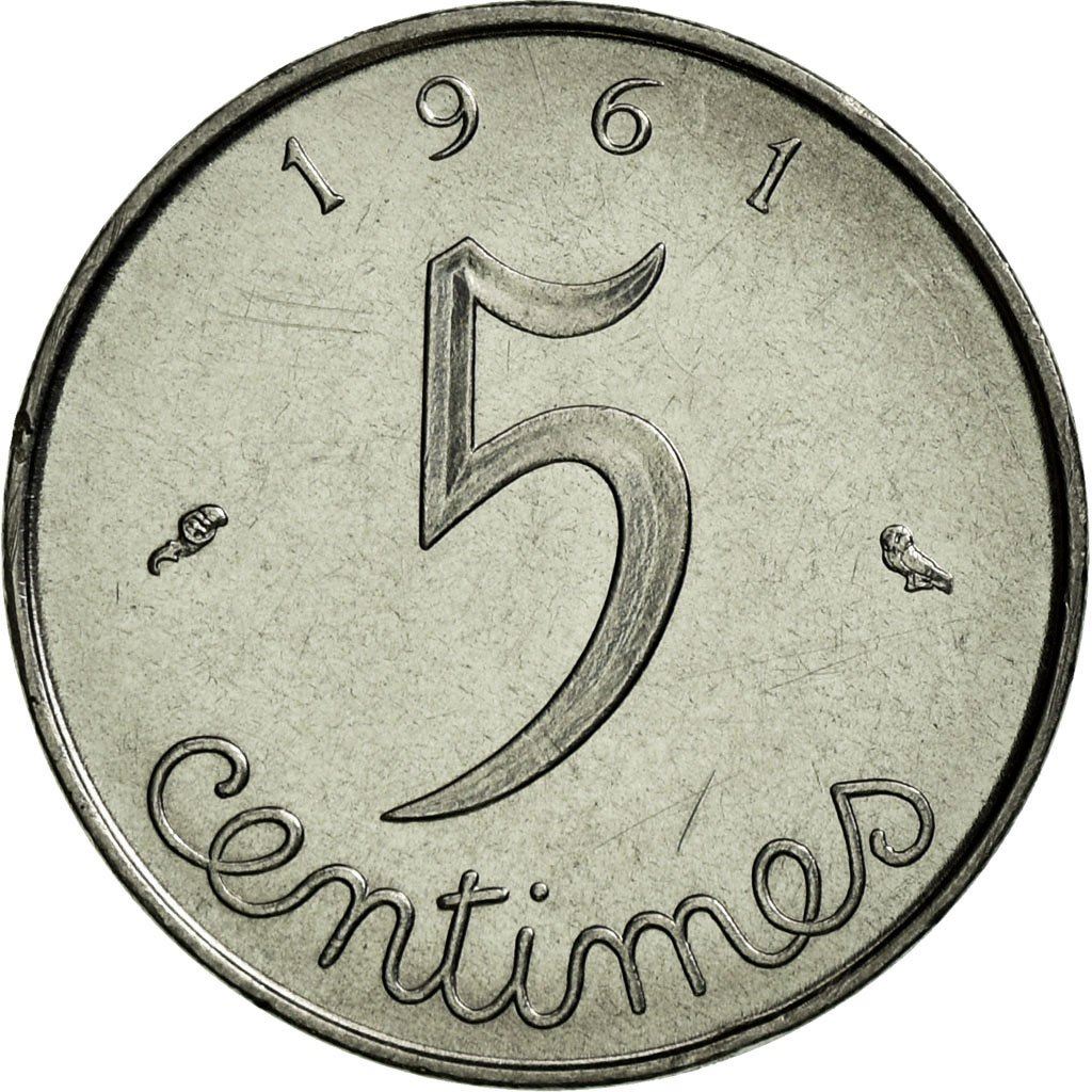 French Coin 5 Centimes | KM927 | France | 1960 - 1964