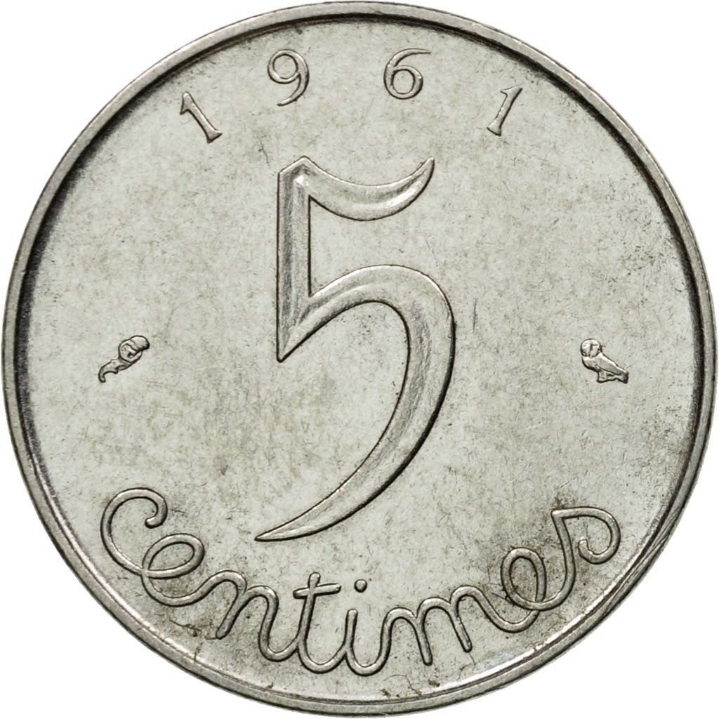 French Coin 5 Centimes | KM927 | France | 1960 - 1964