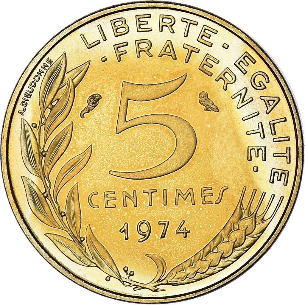 French Coin 5 Centimes | KM933 | France | 1966 - 2001