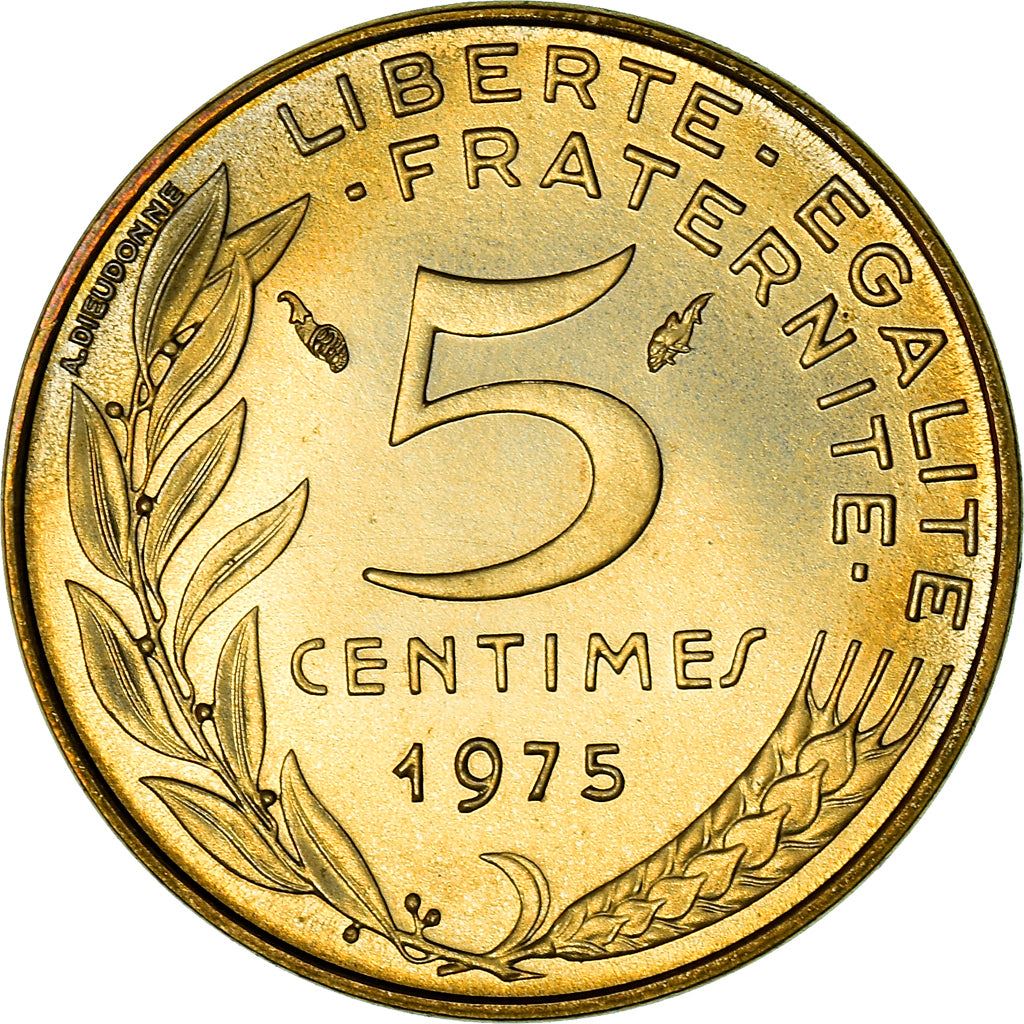 French Coin 5 Centimes | KM933 | France | 1966 - 2001