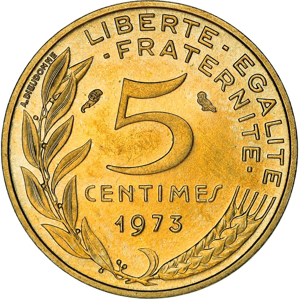 French Coin 5 Centimes | KM933 | France | 1966 - 2001