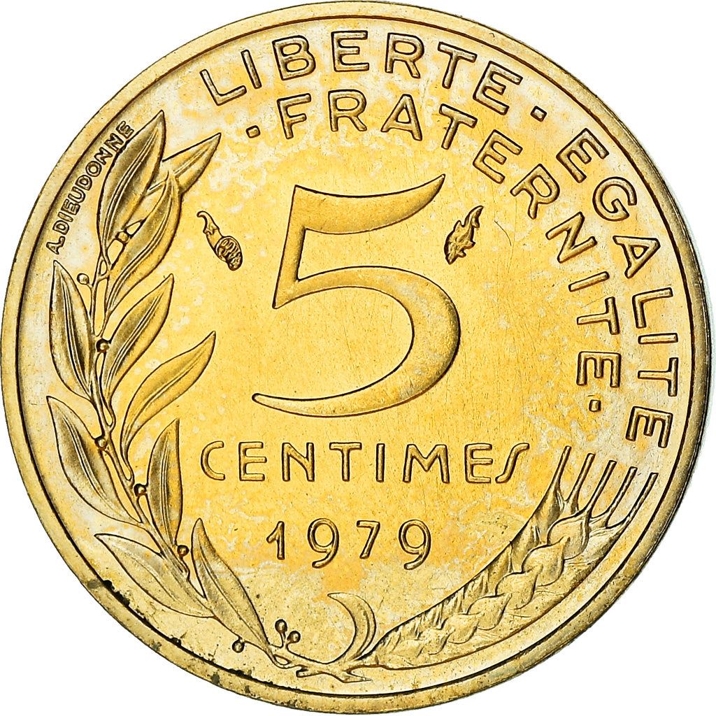 French Coin 5 Centimes | KM933 | France | 1966 - 2001