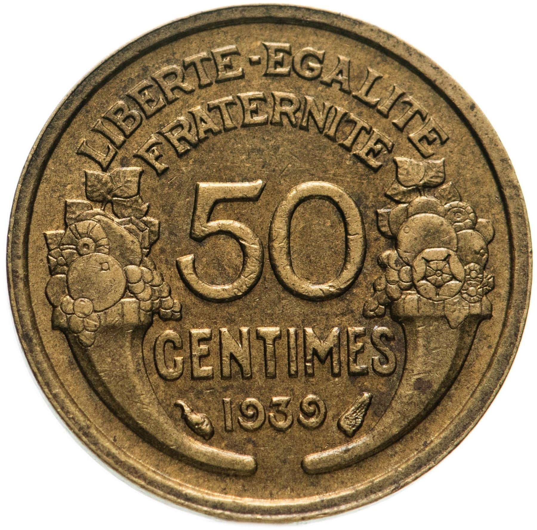 French Coin 50 Centimes | KM894 | France | 1931 - 1947