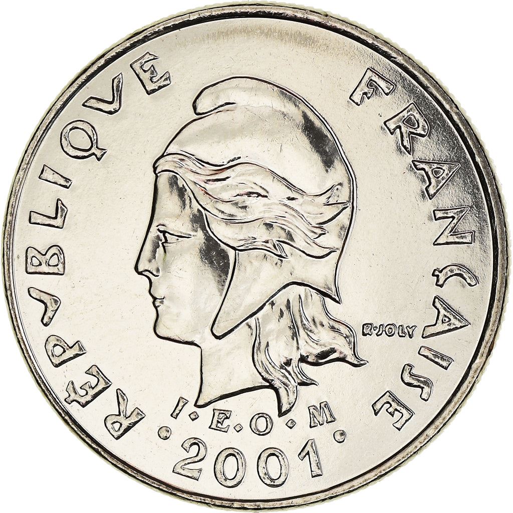 French Polynesia Coin French Polynesian 10 Francs | Marianne | Phrygian Cap | Tribal Mask | KM8 | 1972 - 2005