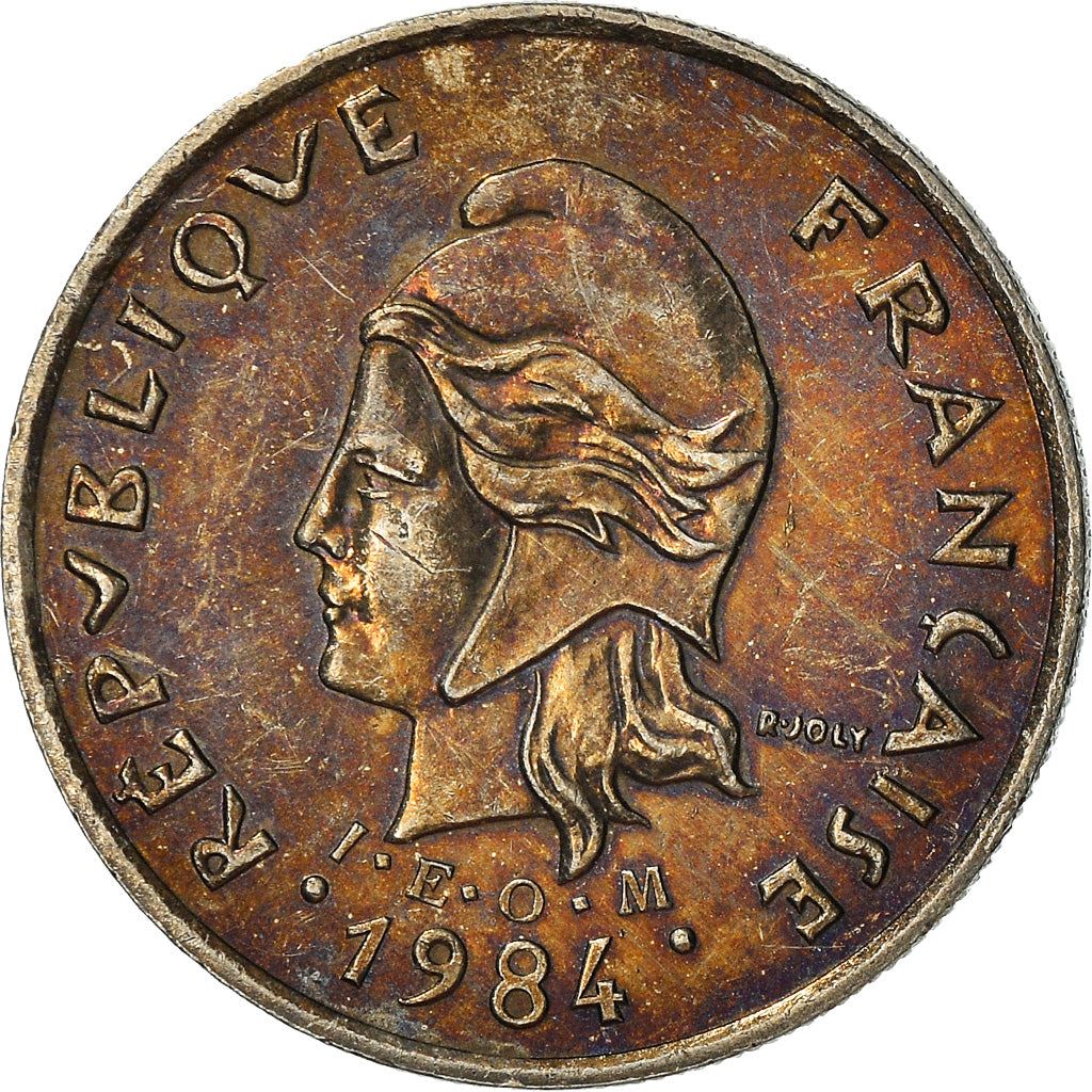 French Polynesia Coin French Polynesian 10 Francs | Marianne | Phrygian Cap | Tribal Mask | KM8 | 1972 - 2005