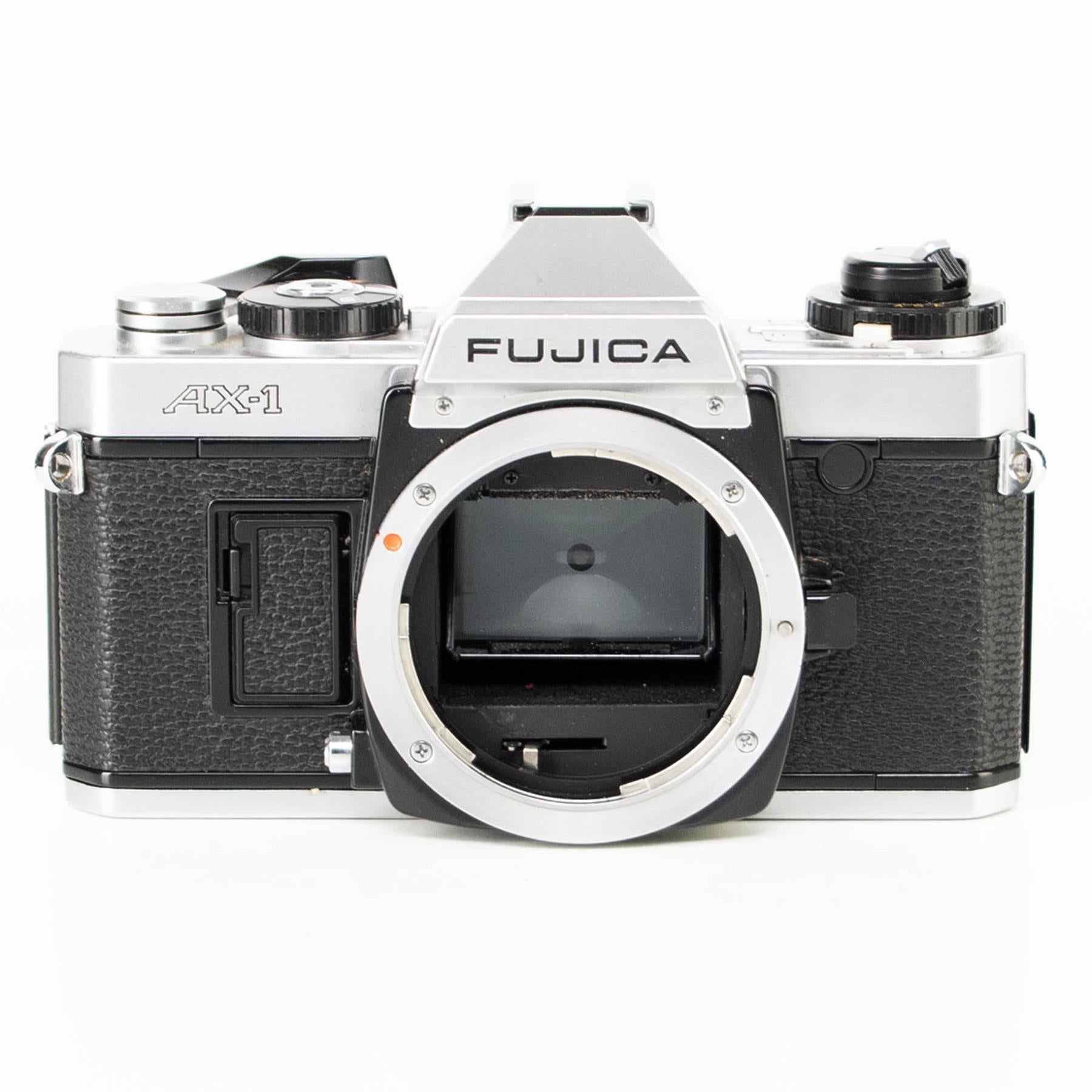 Fujica AX-1 Camera | X-Fujinon 55mm f2.2 lens | White | Japan | X Mount | 1980