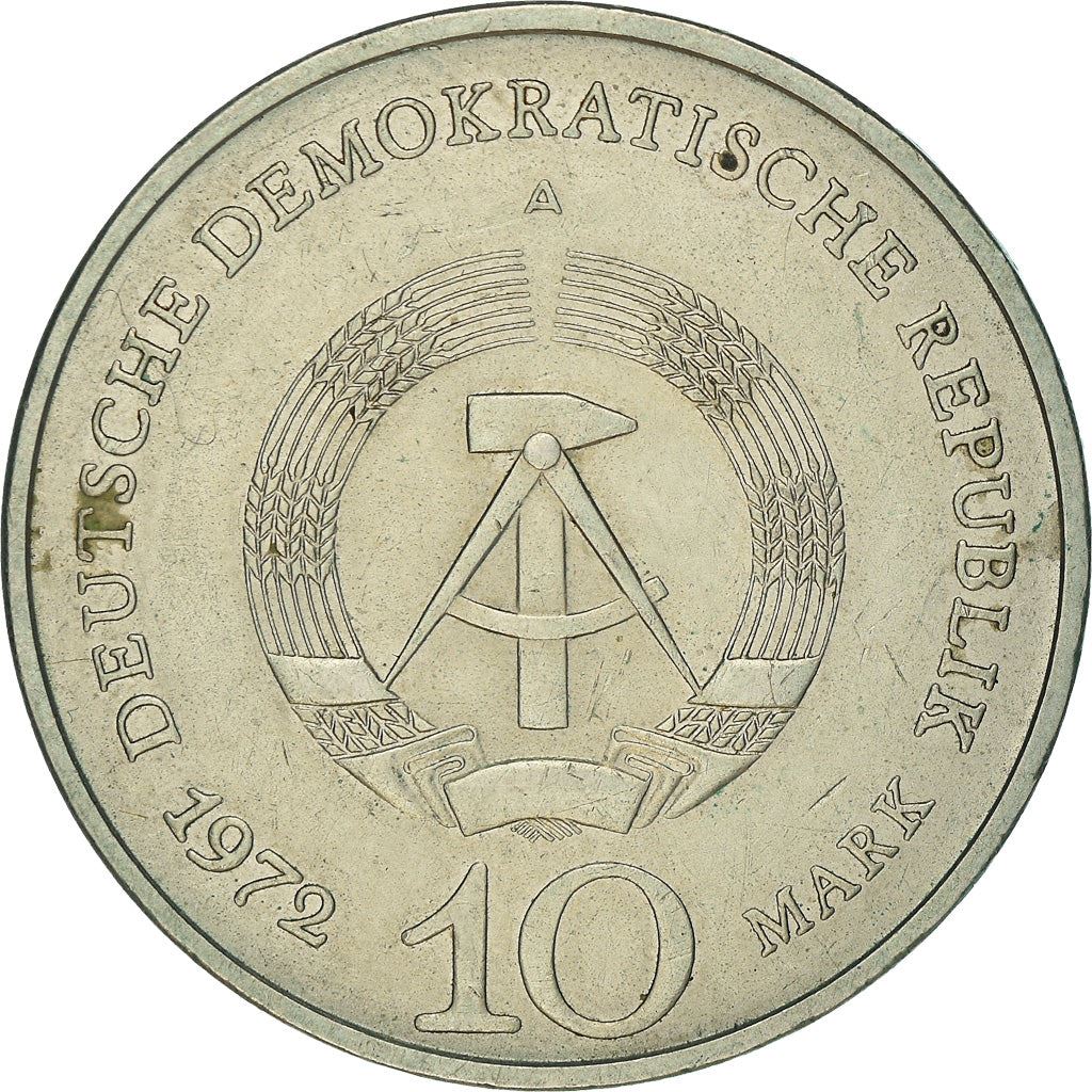 German Democratic Republic 10 Mark Coin | Buchenwald Memorial | KM38 | 1972