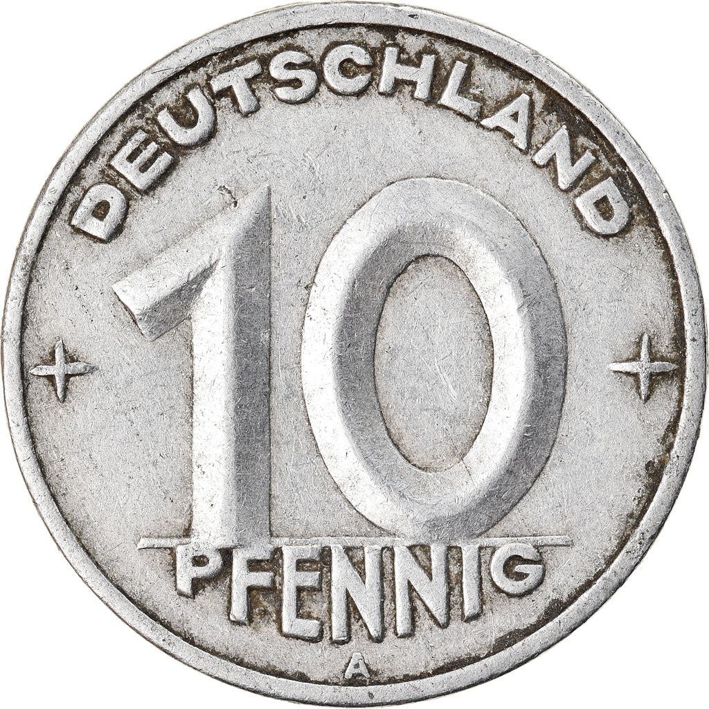 German Democratic Republic 10 Pfennig Coin | Toothed Wheel | KM3 | 1948 - 1950