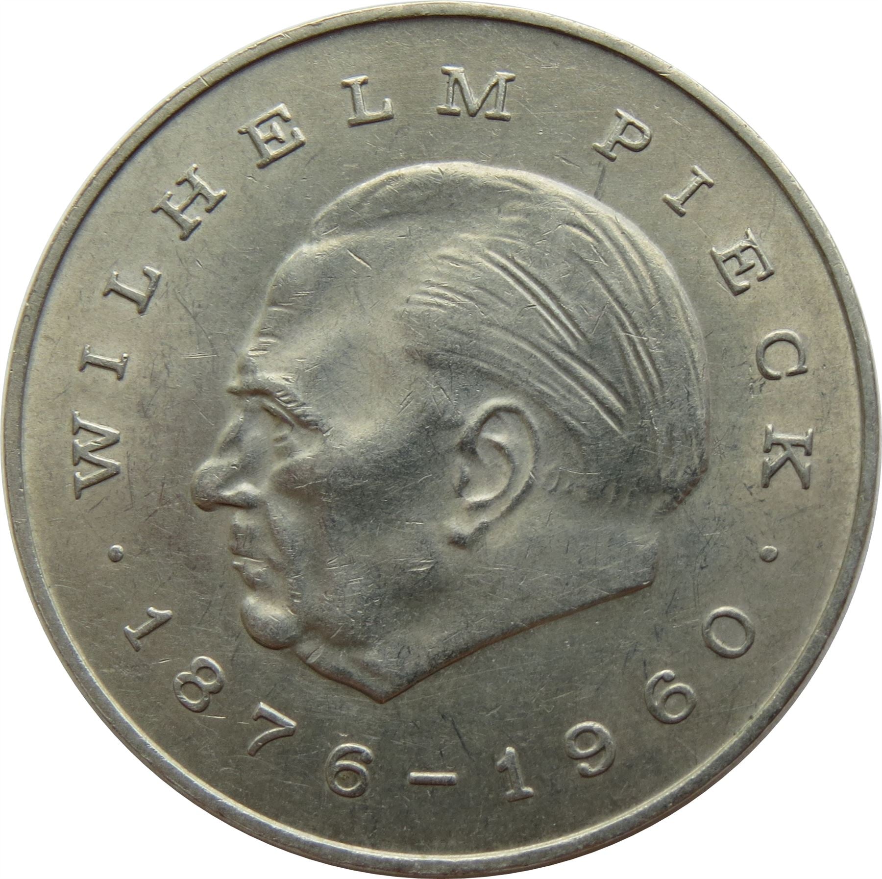 German Democratic Republic | 20 Mark Coin | President Wilhelm Pieck | KM42 | 1972