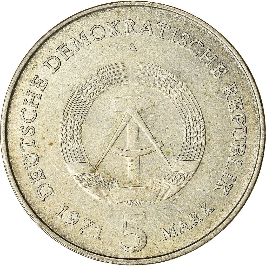 German Democratic Republic 5 Mark Coin | Brandenburg Gate | KM29 | 1971 - 1990