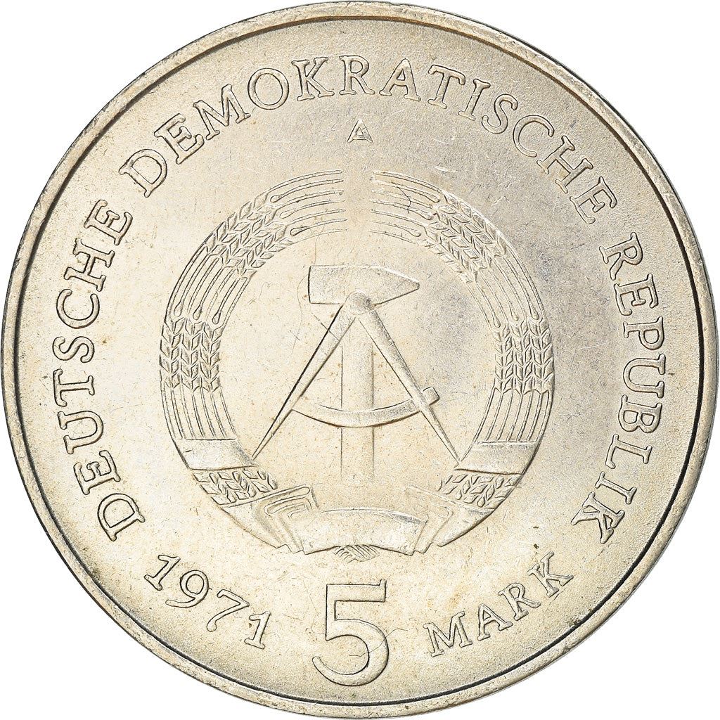 German Democratic Republic 5 Mark Coin | Brandenburg Gate | KM29 | 1971 - 1990