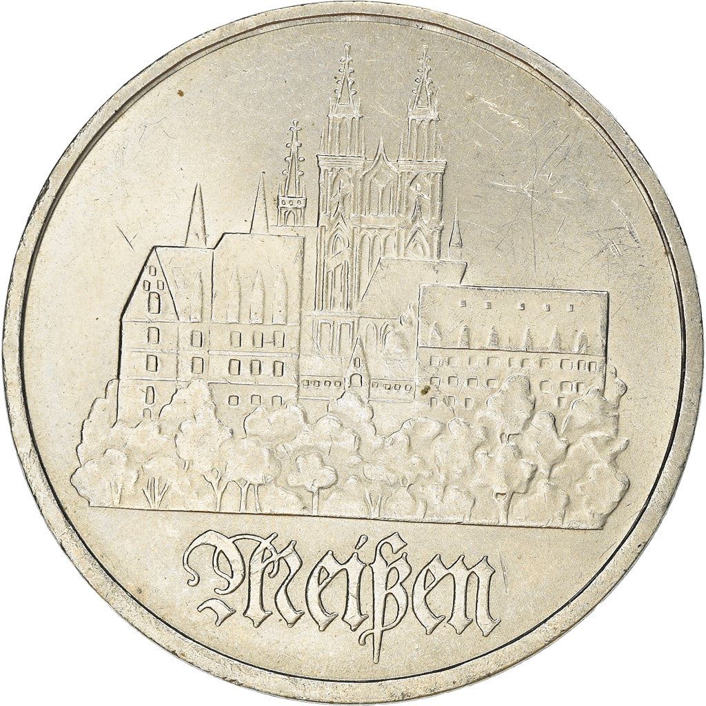 German Democratic Republic 5 Mark Coin | Meissen City | KM37 | 1972 - 1983