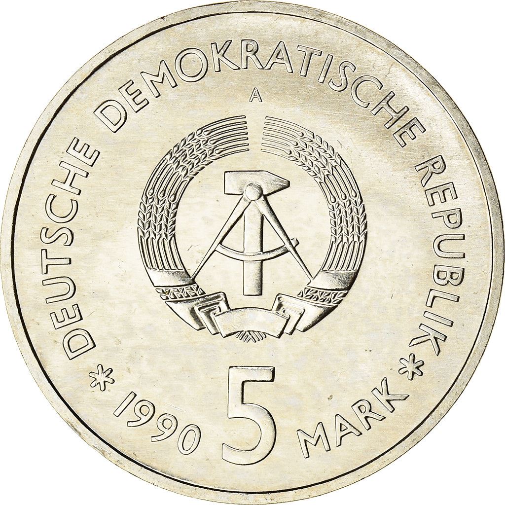 German Democratic Republic 5 Mark Coin | Zeughaus Museum | KM135 | 1990 - 1991