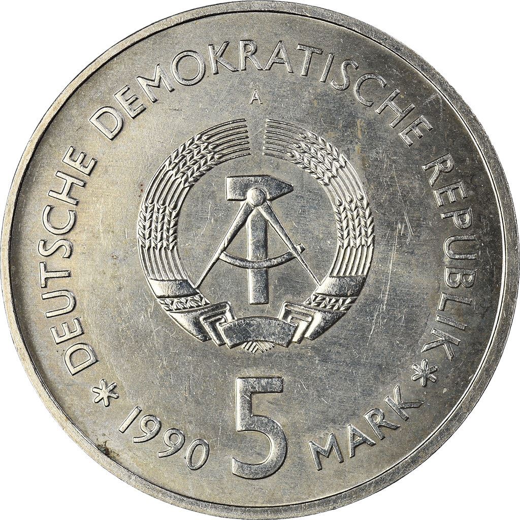 German Democratic Republic 5 Mark Coin | Zeughaus Museum | KM135 | 1990 - 1991