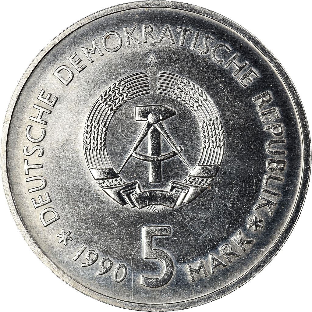 German Democratic Republic 5 Mark Coin | Zeughaus Museum | KM135 | 1990 - 1991