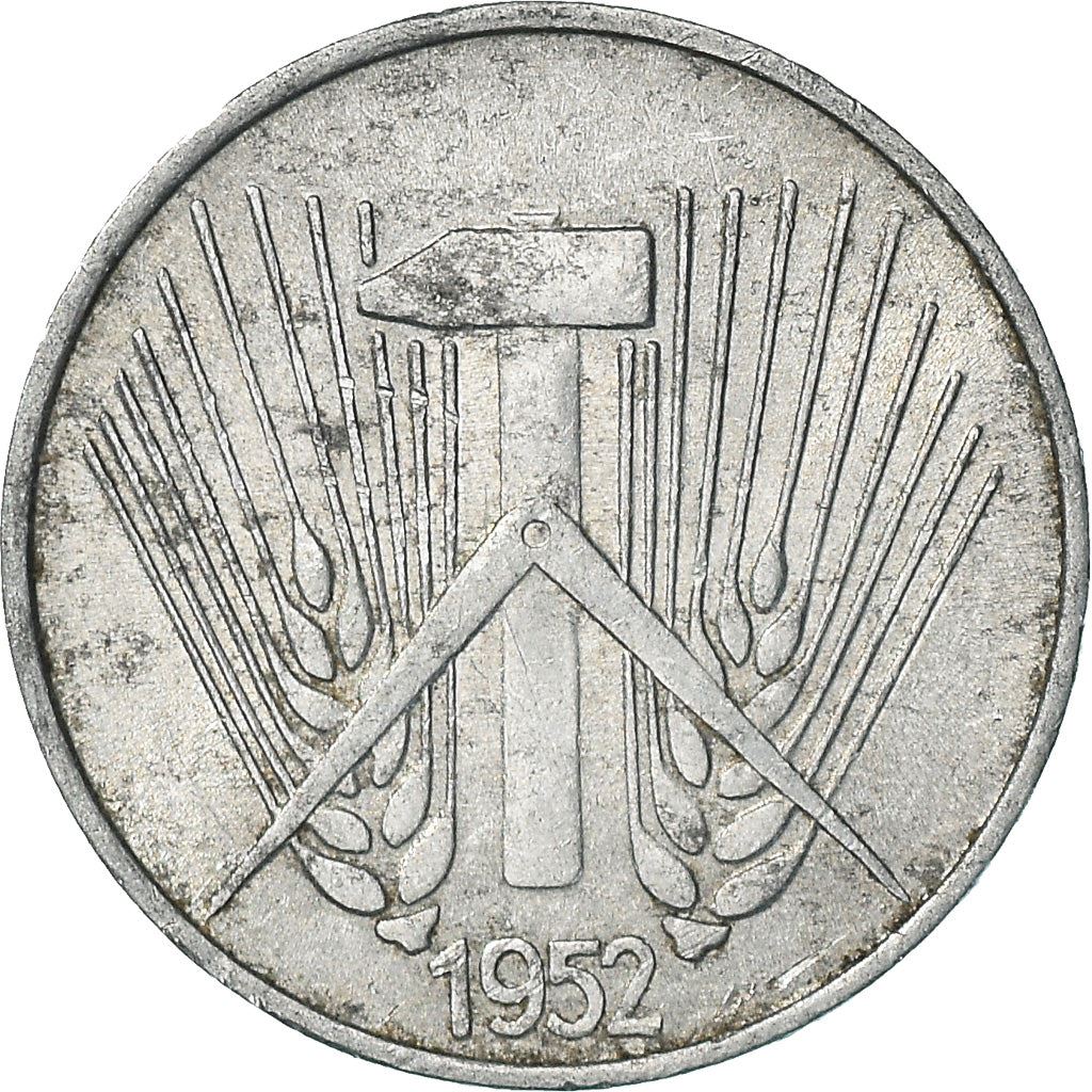 German Democratic Republic Coin Germany 1 Pfennig | Hammer | Compass | KM5 | 1952 - 1953