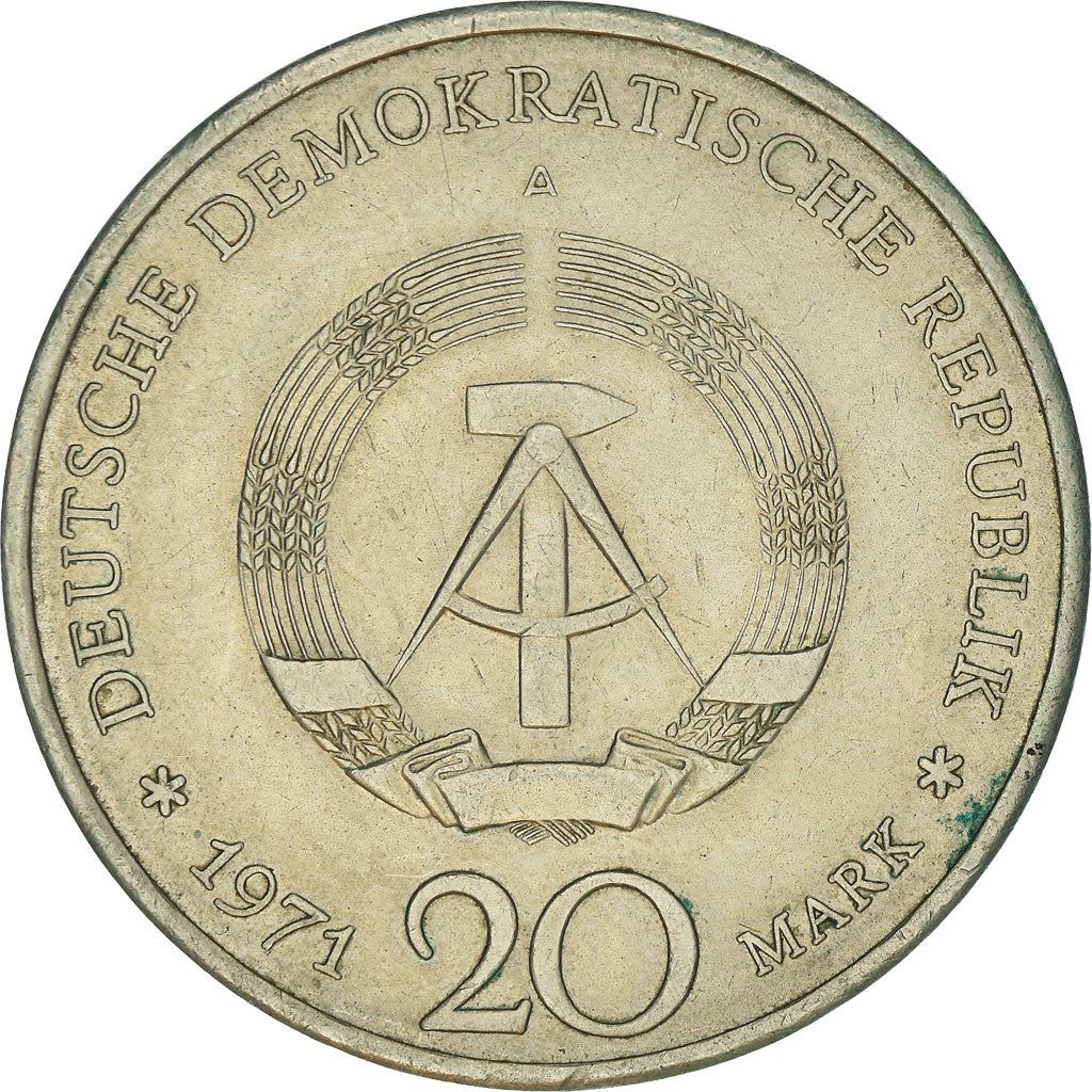 German Democratic Republic Coin Germany 20 Mark | Ernst Thälmann | KM34 | 1971