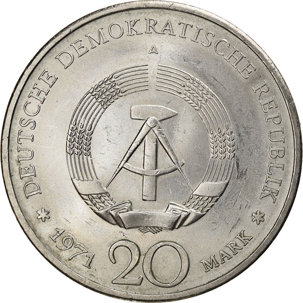 German Democratic Republic Coin Germany 20 Mark | Ernst Thälmann | KM34 | 1971