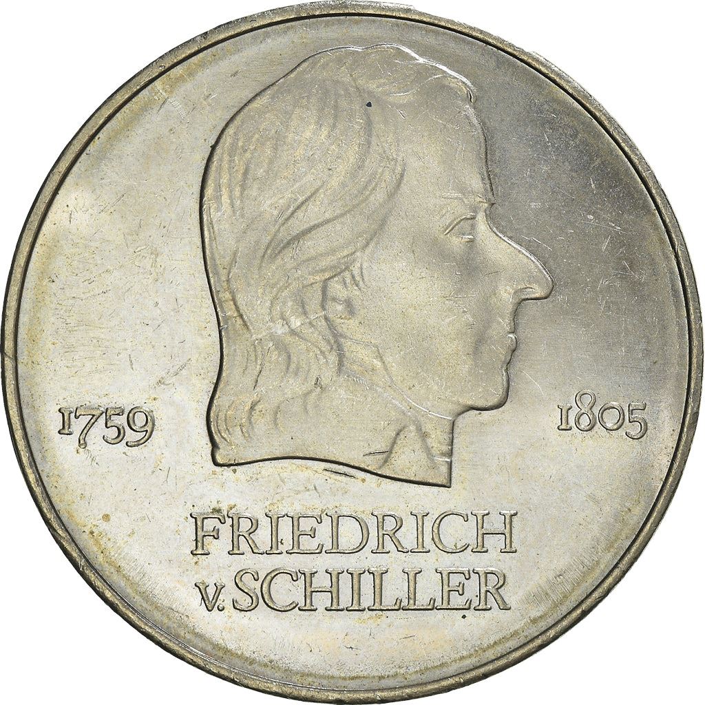 German Democratic Republic Coin Germany 20 Mark | Friedrich von Schiller | KM40 | 1972