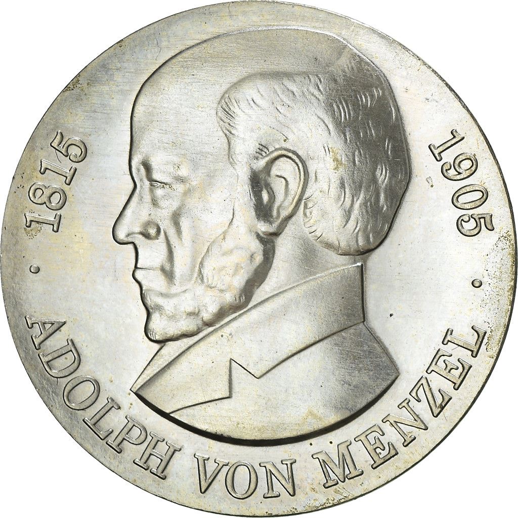 German Democratic Republic Coin Germany 5 Mark | Adolph von Menzel | KM76 | 1980