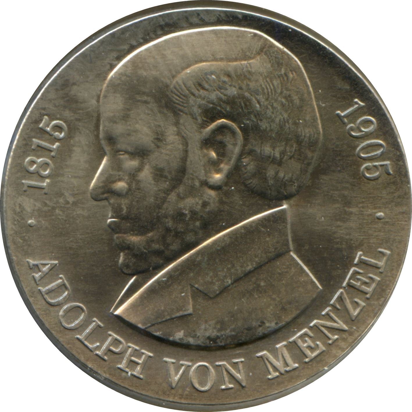 German Democratic Republic Coin Germany 5 Mark | Adolph von Menzel | KM76 | 1980