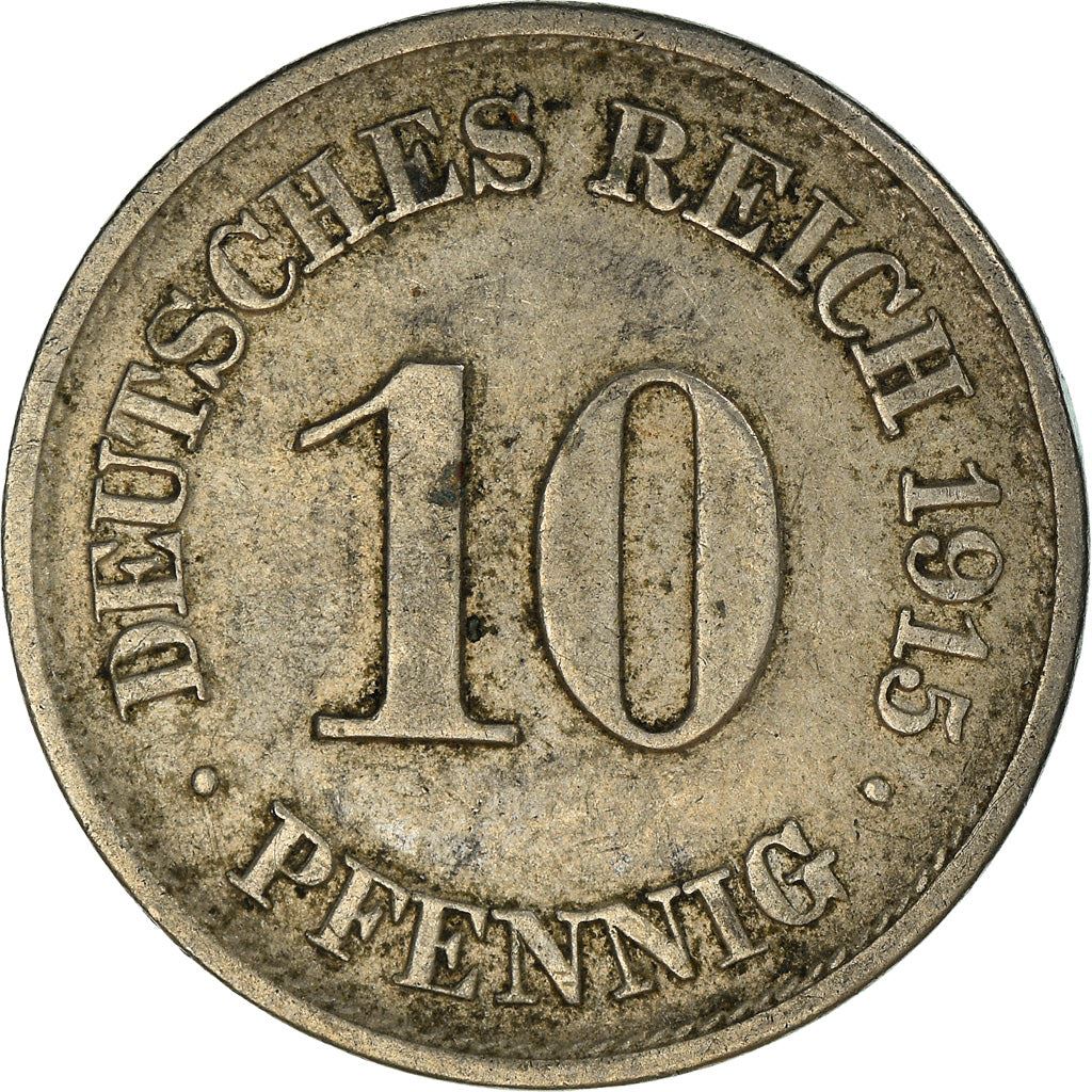 German Empire 10 Pfennig Coin | Deutsches Reich | Wilhelm II | Type 2 | KM12 1890 - 1916