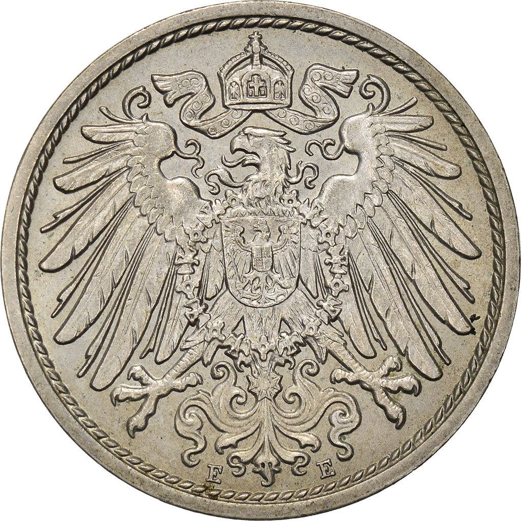 German Empire 10 Pfennig Coin | Deutsches Reich | Wilhelm II | Type 2 | KM12 1890 - 1916