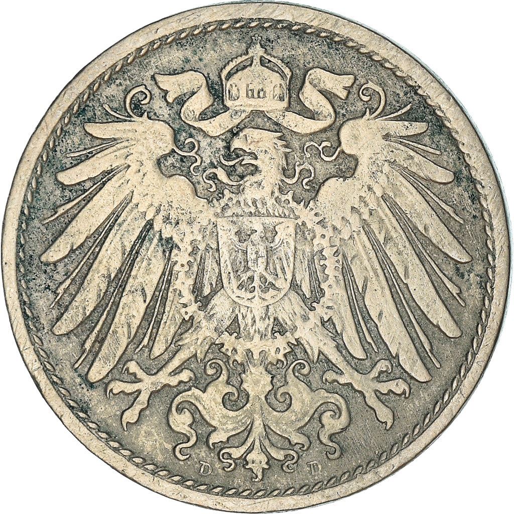 German Empire 10 Pfennig Coin | Deutsches Reich | Wilhelm II | Type 2 | KM12 1890 - 1916