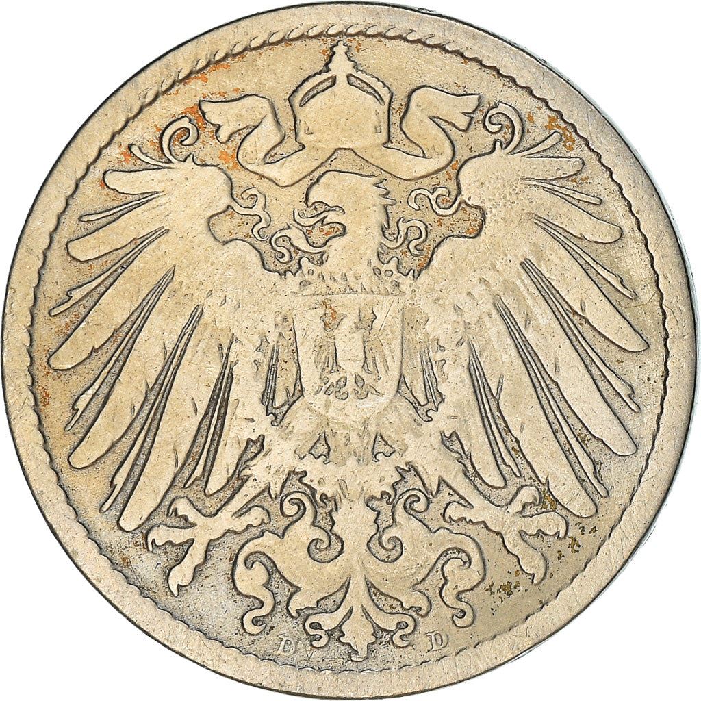 German Empire 10 Pfennig Coin | Deutsches Reich | Wilhelm II | Type 2 | KM12 1890 - 1916