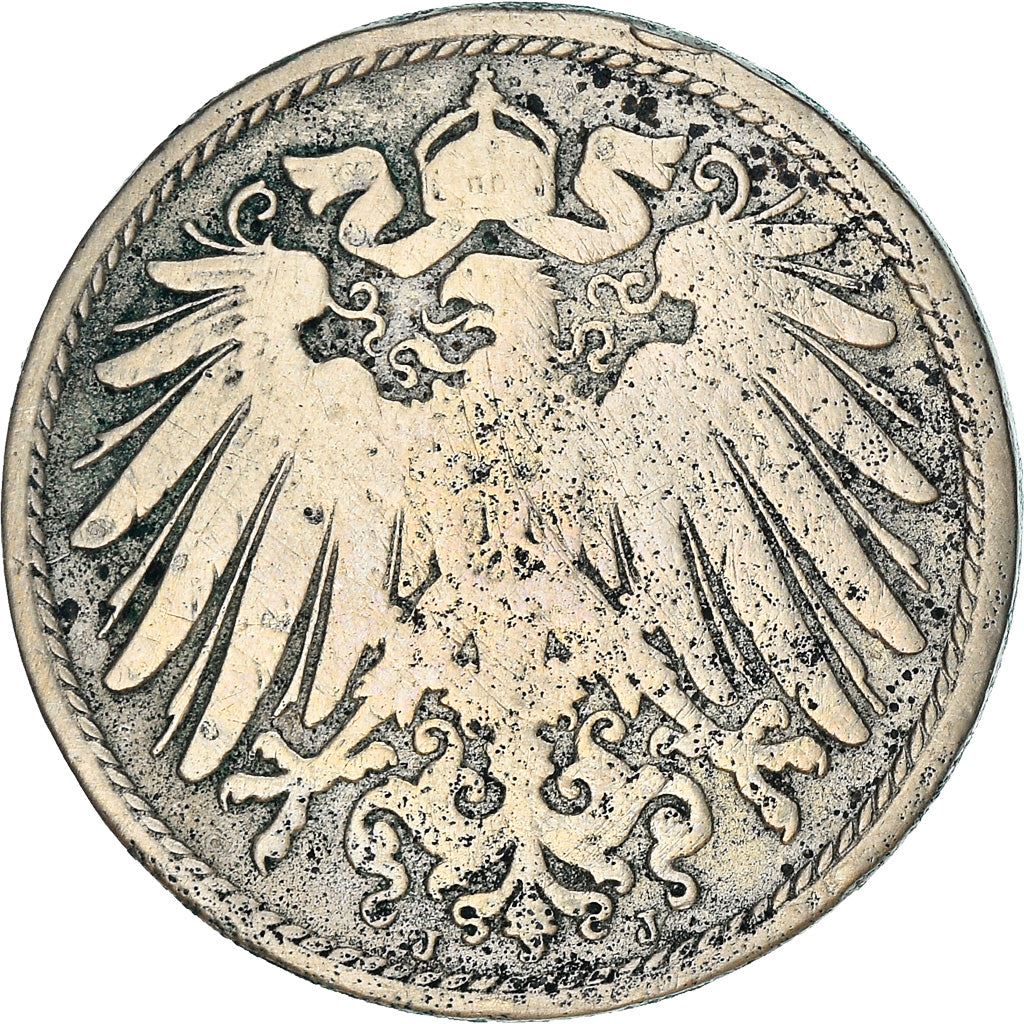 German Empire 10 Pfennig Coin | Deutsches Reich | Wilhelm II | Type 2 | KM12 1890 - 1916