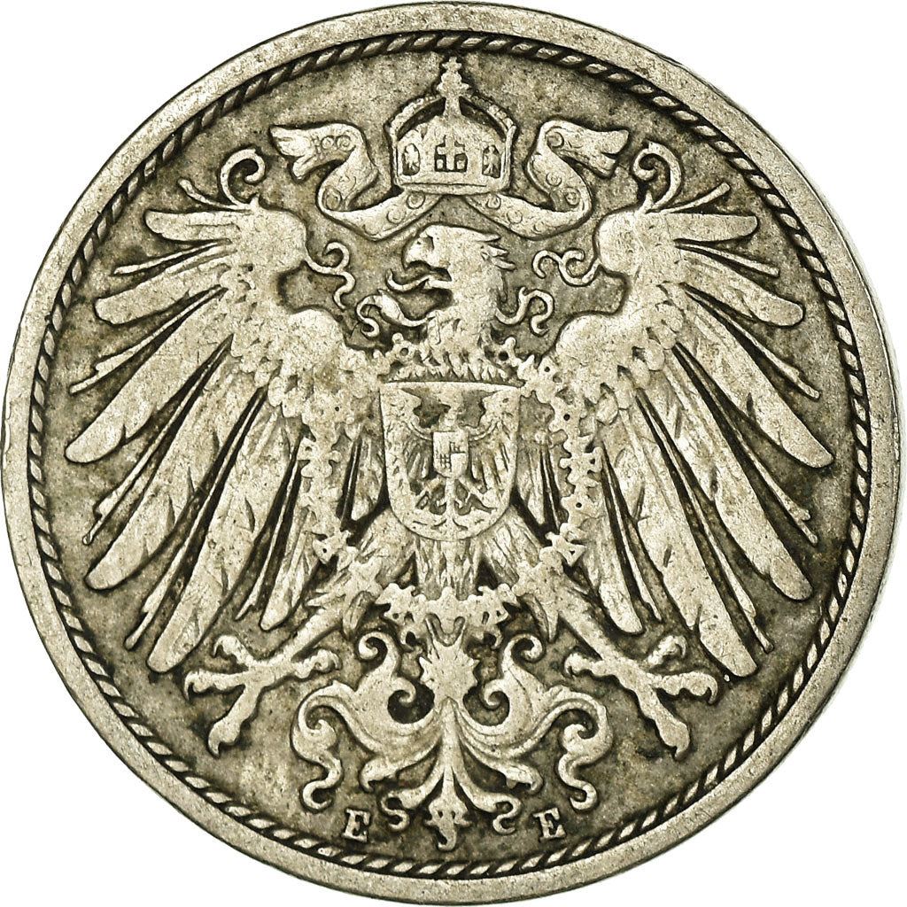 German Empire 10 Pfennig Coin | Deutsches Reich | Wilhelm II | Type 2 | KM12 1890 - 1916