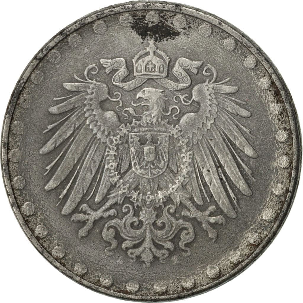 German Empire 10 Pfennig Coin | Deutsches Reich | Wilhelm II | Type 2 | KM20 | 1916 - 1922