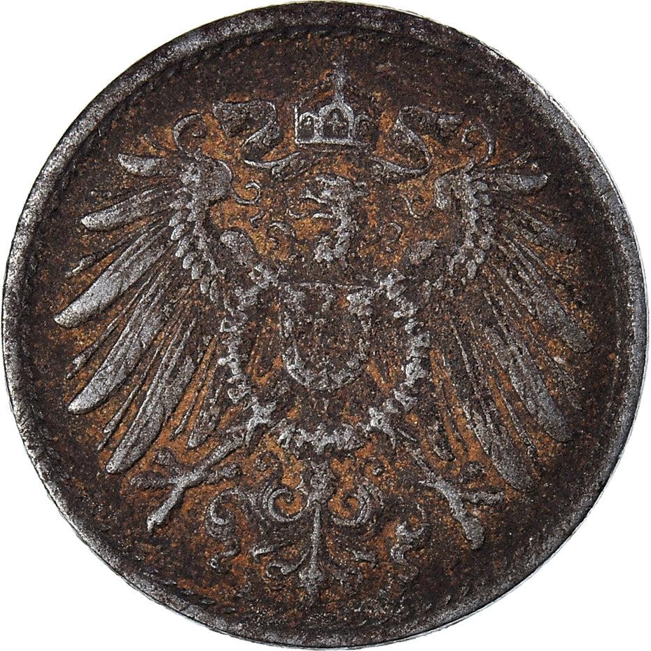 German Empire 5 Pfennig Coin | Deutsches Reich | Wilhelm II | Type 2 | KM19 | 1915 - 1922