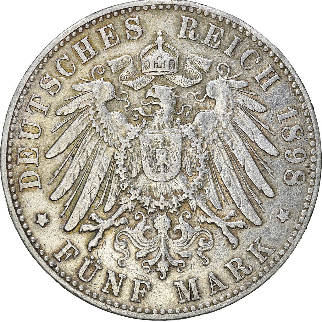 German States | Free Hanseatic City of Hamburg | 5 Mark | Silver | KM610 | 1891 - 1913