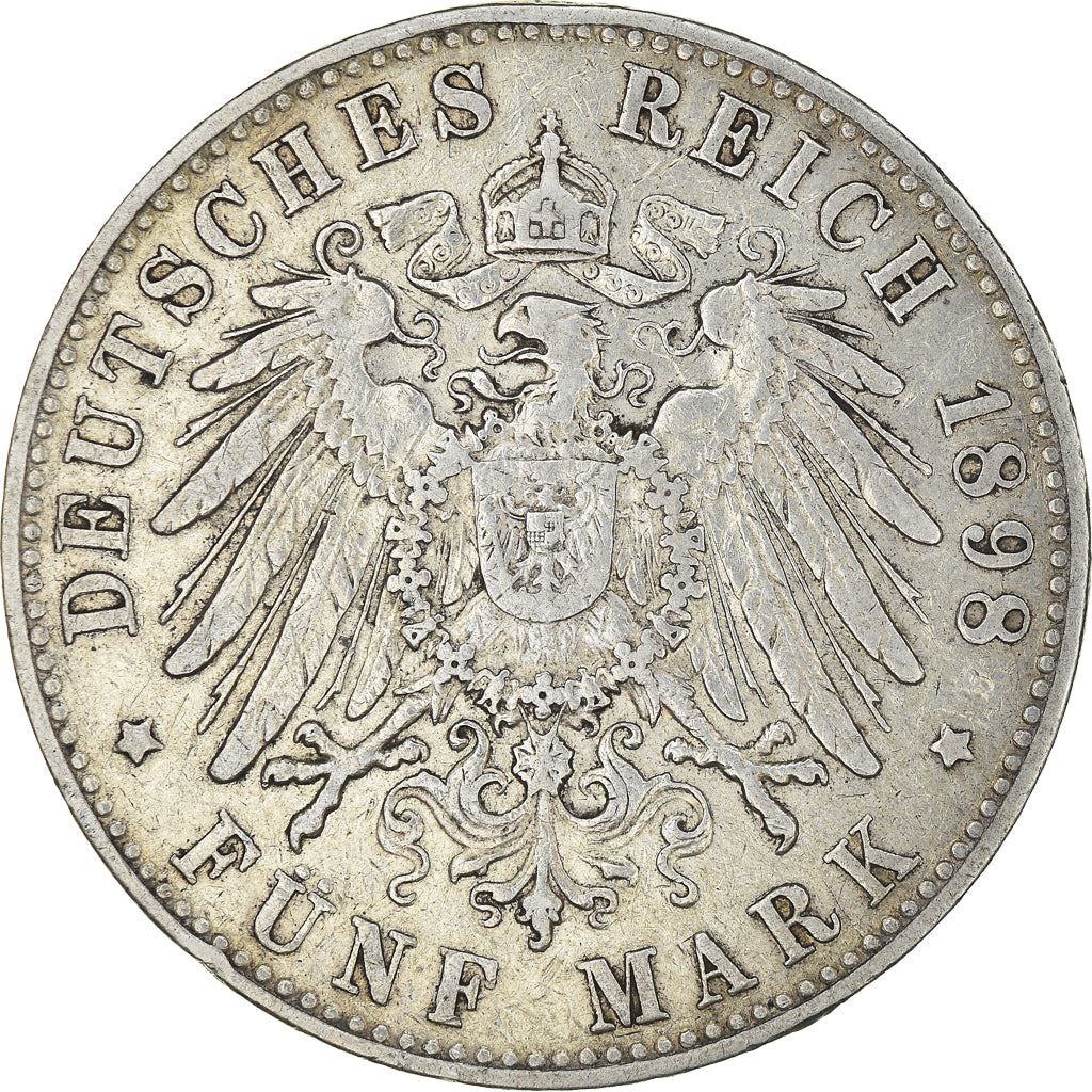 German States | Free Hanseatic City of Hamburg | 5 Mark | Silver | KM610 | 1891 - 1913