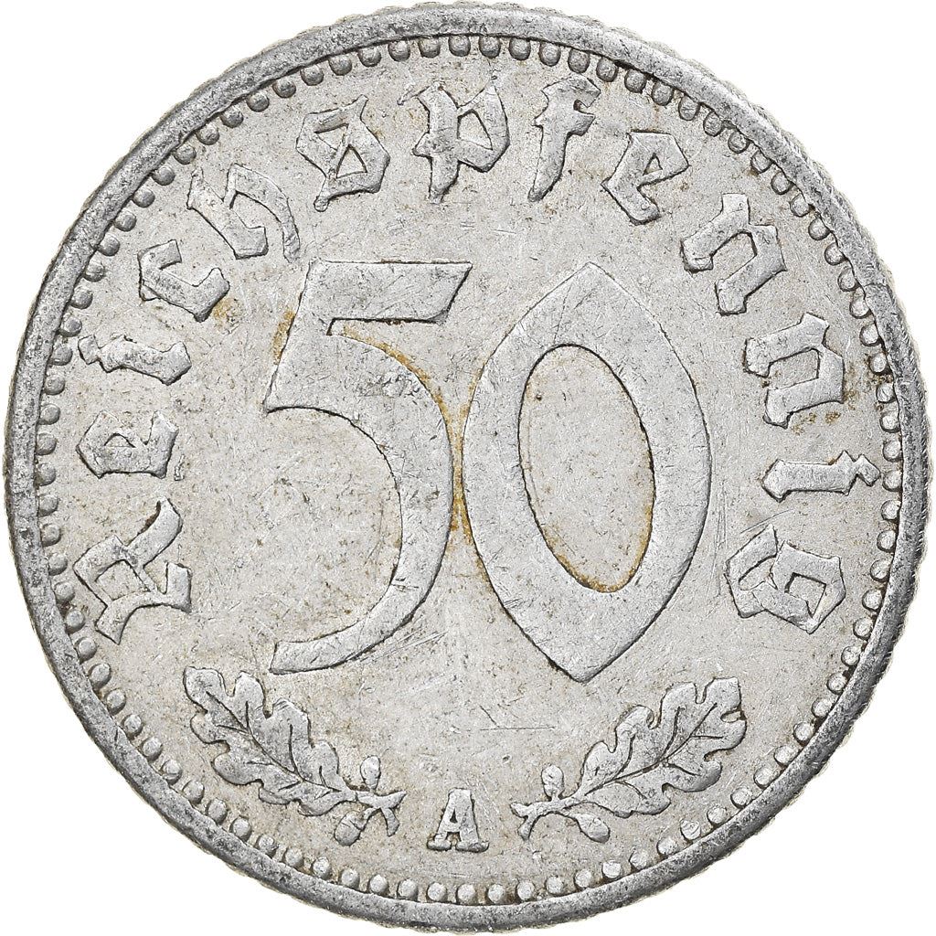 German Third Reich 50 Reichspfennig Coin | KM87 | 1935