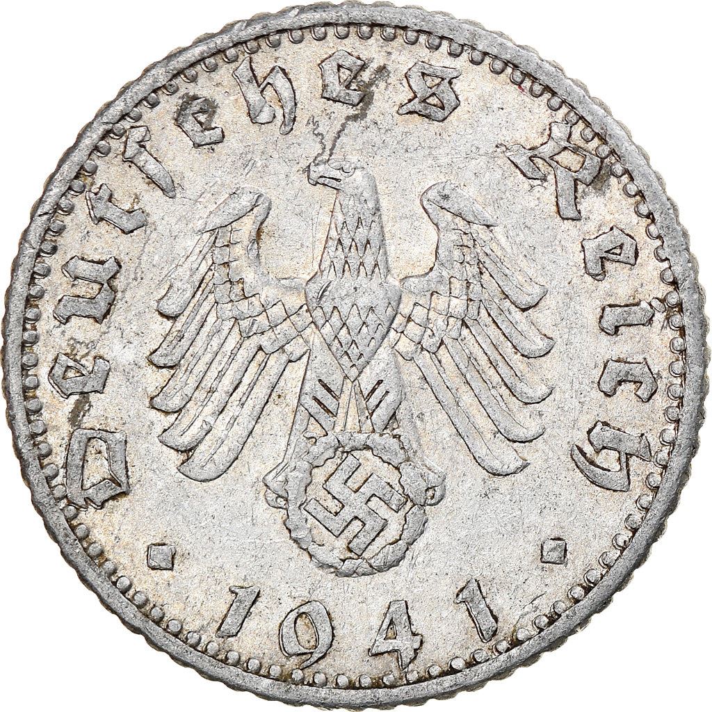 German Third Reich 50 Reichspfennig Coin | KM96 | 1939 - 1944