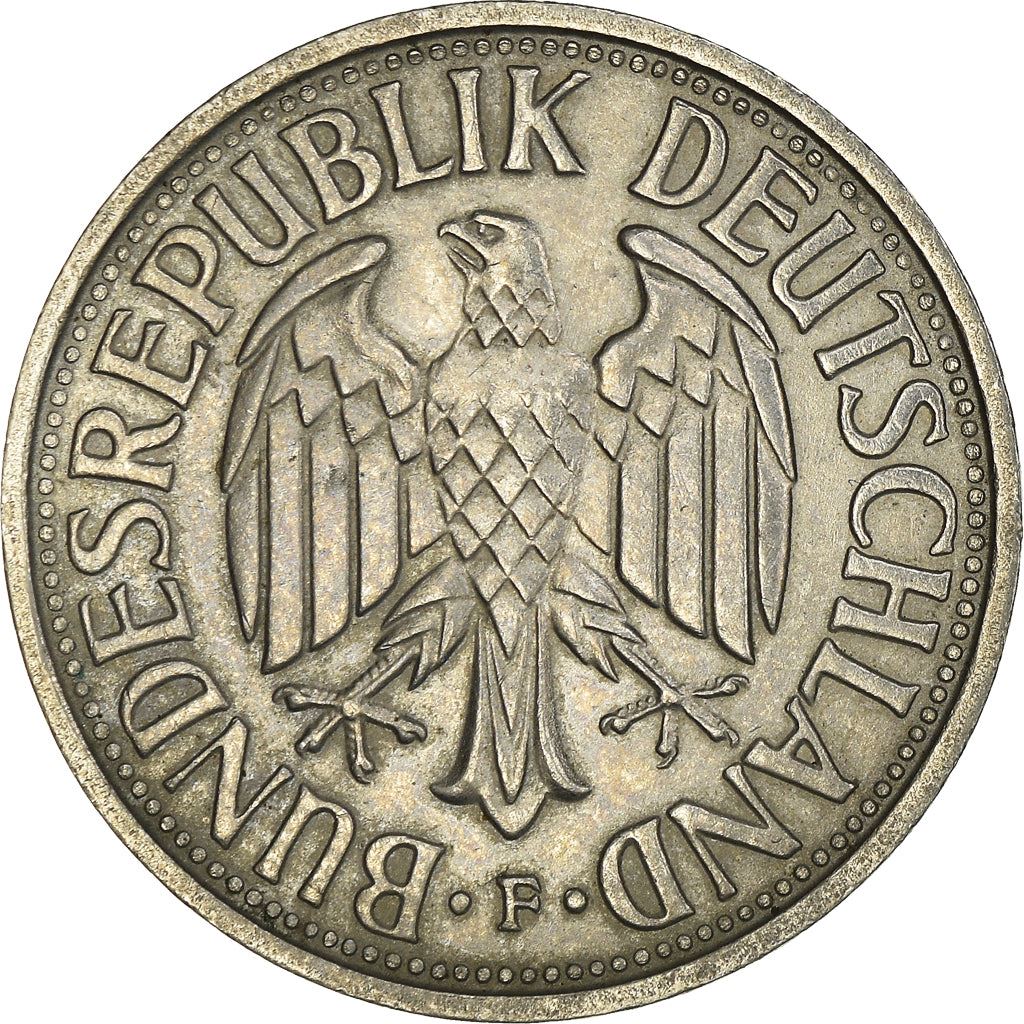 Germany 2 Deutsche Mark Coin | Grape | Rain | Eagle | KM111 | 1951