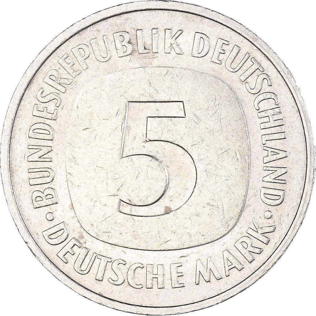 Germany 5 Deutsche Mark Coin | Eagle | KM140.1 | 1975 - 2001