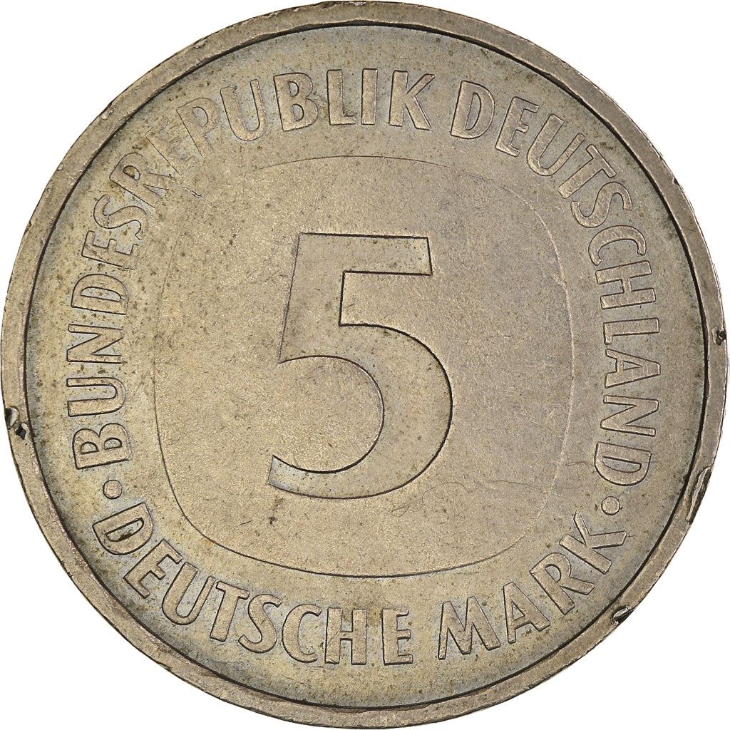 Germany 5 Deutsche Mark Coin | Eagle | KM140.1 | 1975 - 2001