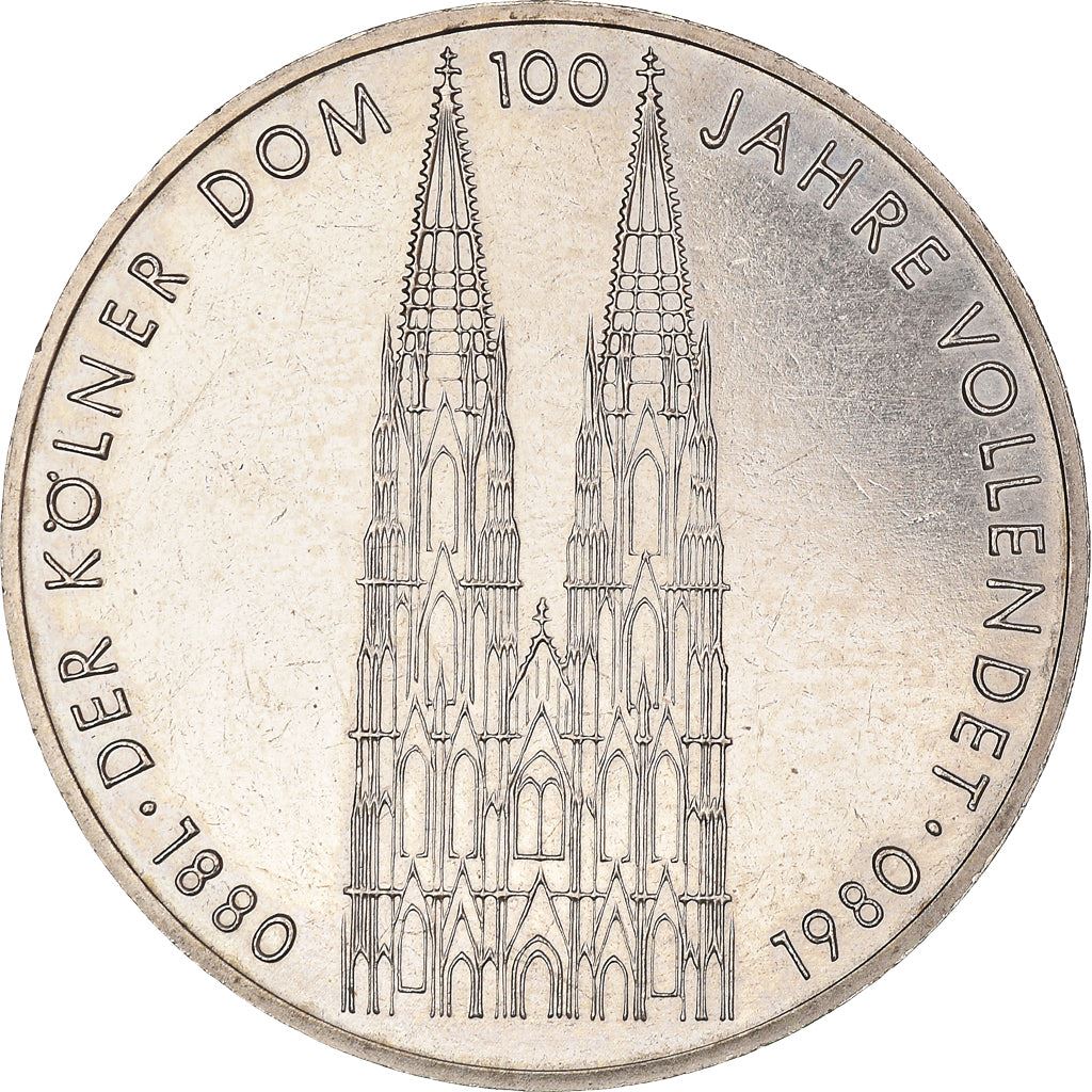 Germany | 5 Deutsche Mark Coin | Kolner Dom | KM153 | 1980