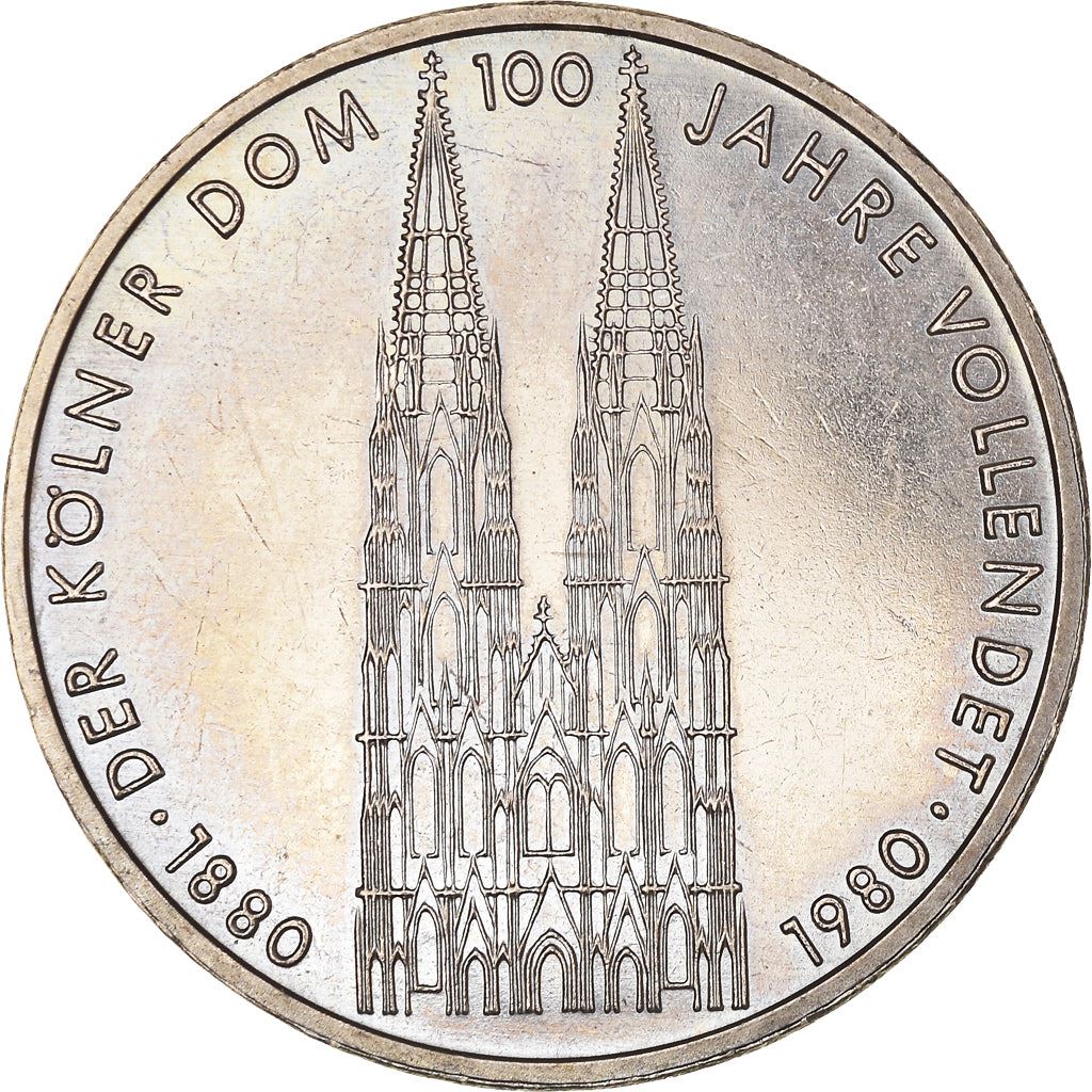 Germany | 5 Deutsche Mark Coin | Kolner Dom | KM153 | 1980