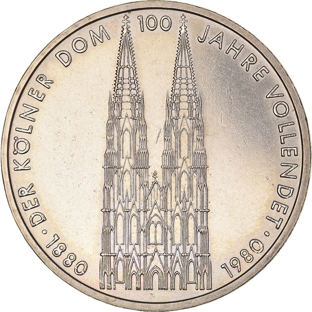 Germany | 5 Deutsche Mark Coin | Kolner Dom | KM153 | 1980