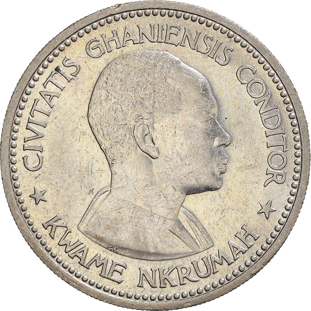 Ghana 2 Shillings Coin | Elizabeth II | Kwame Nkrumah | KM6 | 1958